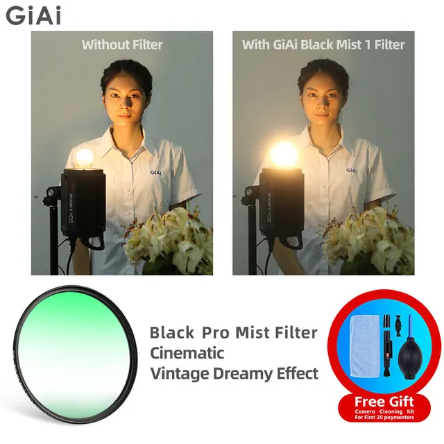 GiAi Black Pro Mist Filter MC Slim: Softening Your Photos with Style