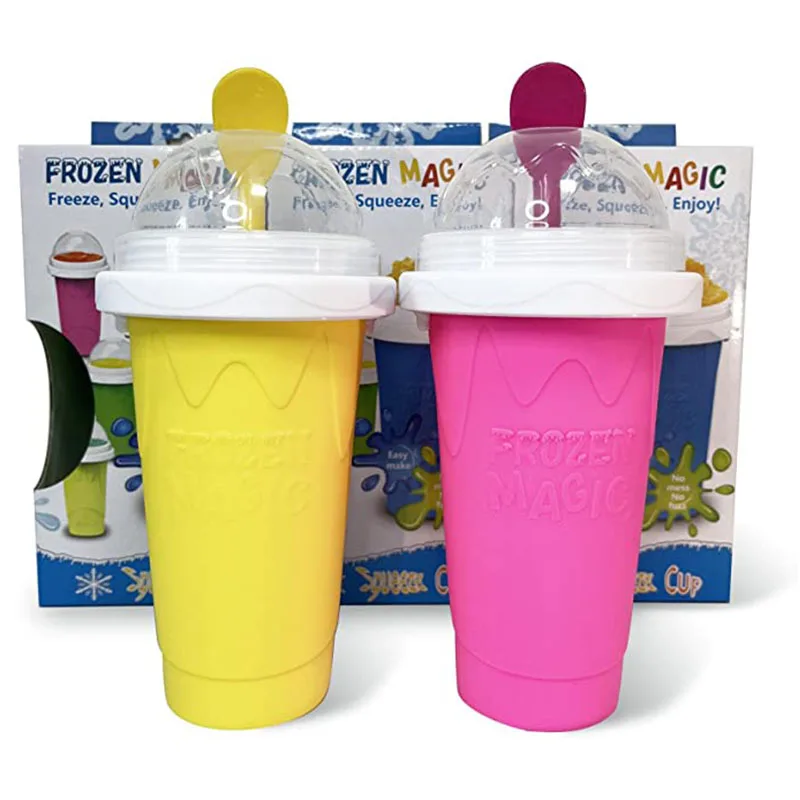 Tazza Di Frullati Magici Surgelati Tazza Di Frappè Fatta In Casa Slush And Shake Maker Tazza Di Raffreddamento Veloce Tazza Di Gelato Slushy Maker