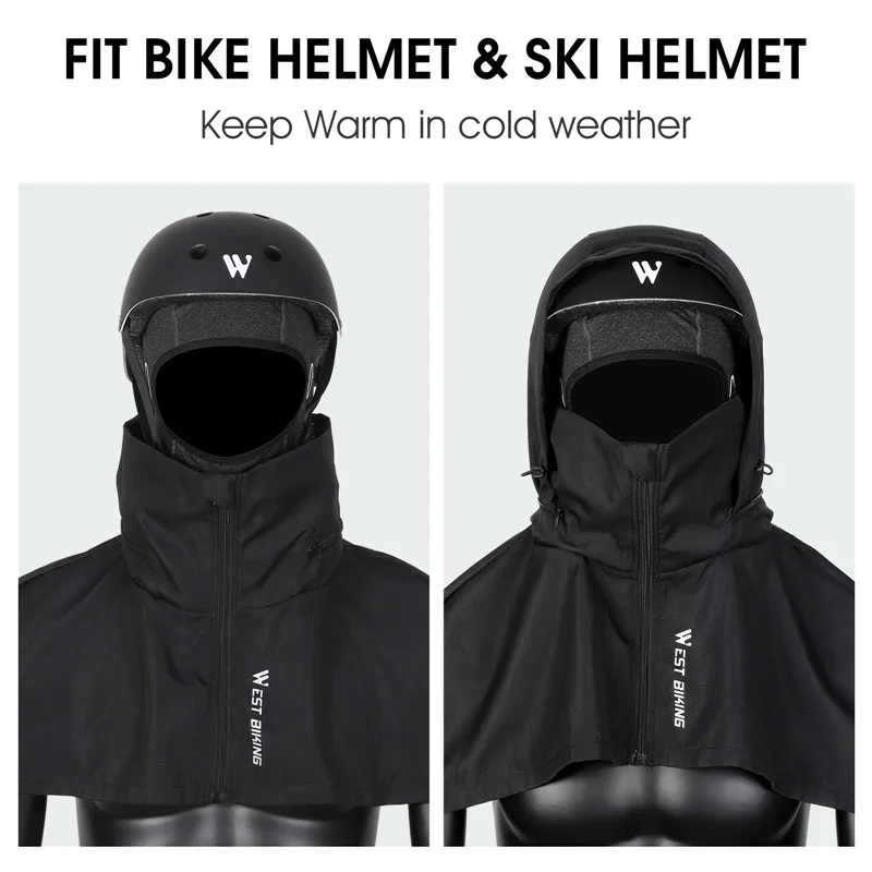 WEST BIKING Balaclava Windproof Caps Winter Breathable Mask Thermal Sport Gear MTB Road Bike Headwear Skiing Cold-proof Hat