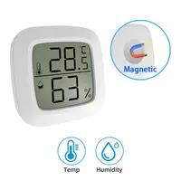 Magnetic Mini LCD Digital Room Thermometer Temperature Sensor Humidity Meter Indoor Hygrometer Gauge Weather Station 2