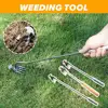 Weeding Tool Portable Garden Weeder Hand Tool Gardening Hoes For Plowing Gardening Digging Planting Supply 5