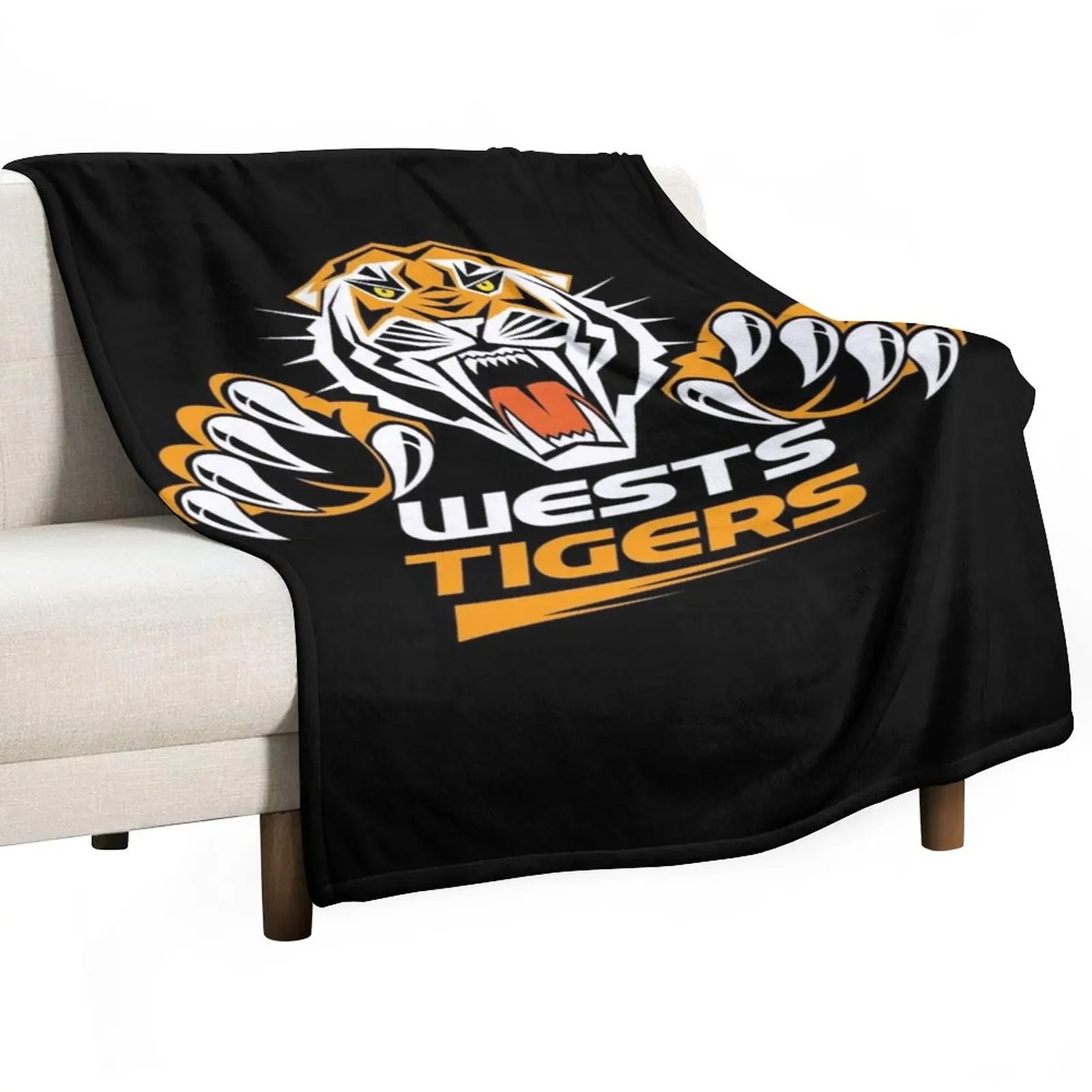 

"New-Wests-Tigers-01-Icon Throw Blanket Furrys blankets ands Summer for winter Blankets