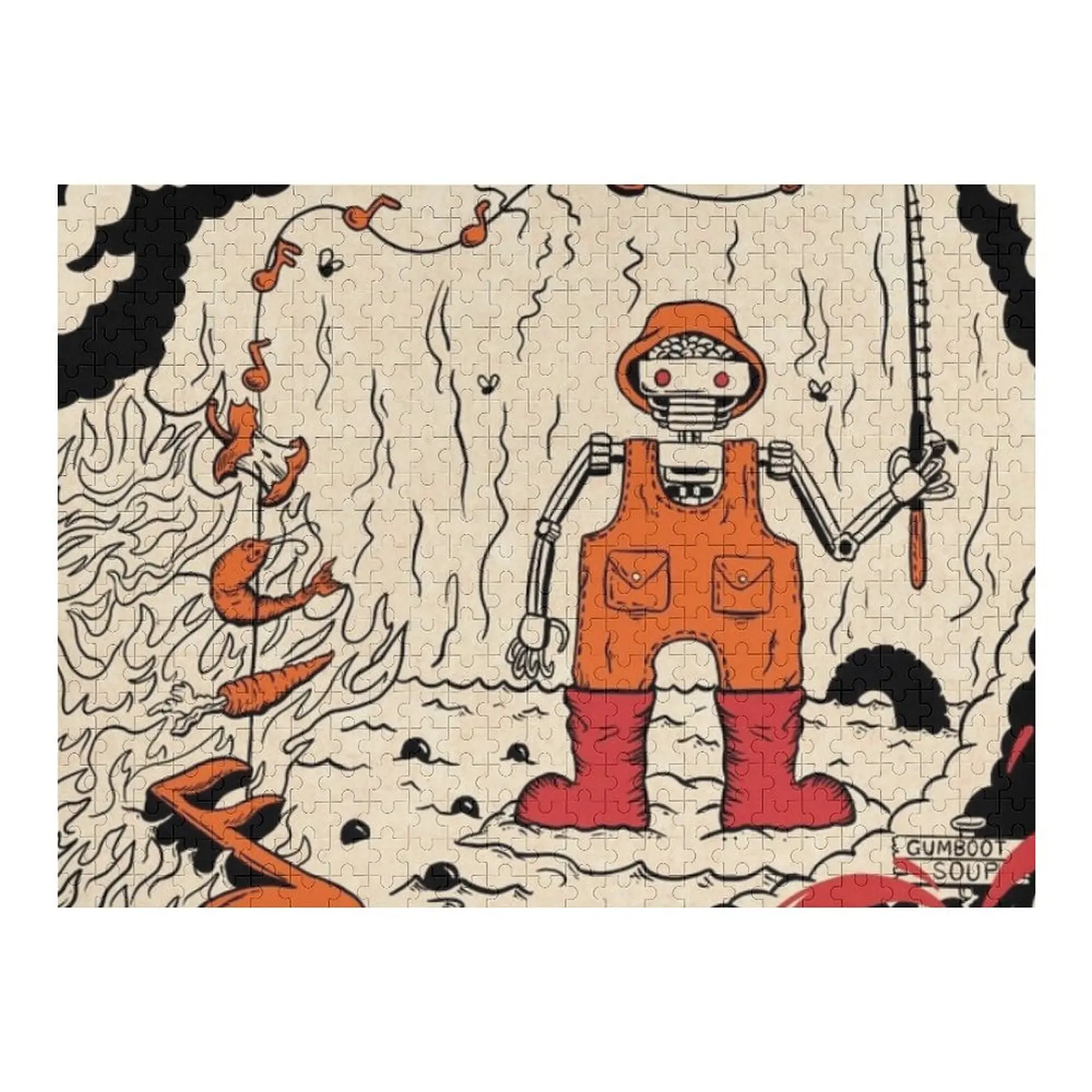 

Fishing For Fishies x Gumboot Soup Jigsaw Puzzle Personalized For Kids Wooden Boxes Personalized Gifts Custom Child Puzzle