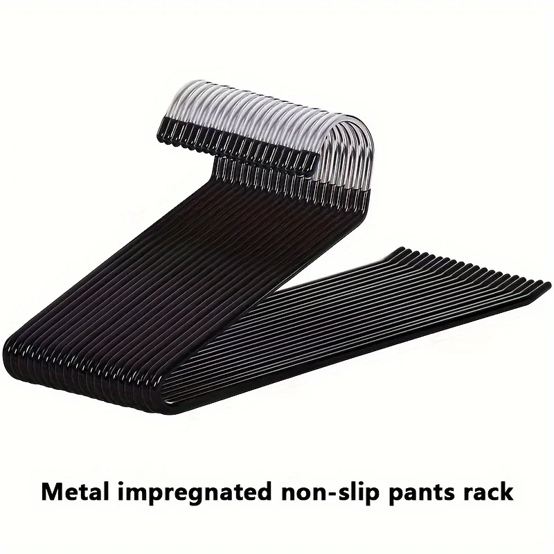 Z-shaped Pants Hanger 10pcs Heavy Duty Metal Space-saving Clothes Hanger for Home Storage & Store Display