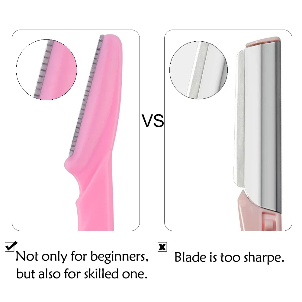 3/4/10Pcs Eyebrow Trimmer Face Blade Shaver Portable Eye Brow Epilation Hair Removal Safety Eyebrow Cutting Woman Makeup Tools 3