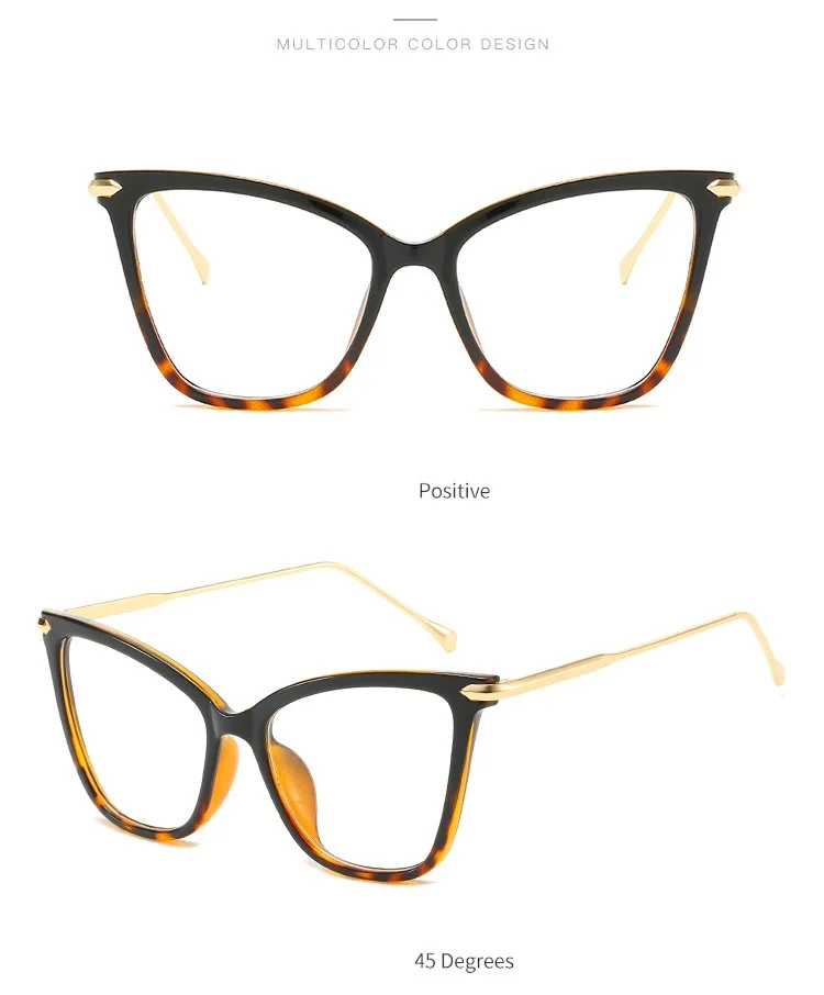 Damen Retro Katzenaugen Anti-Blaulicht Computer brille Lesen und Spielen zum Schutz der Augen – Detail 7