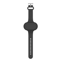 Kids Waterproof Silicone Strap Replacement Bracelet Holder (Black)
