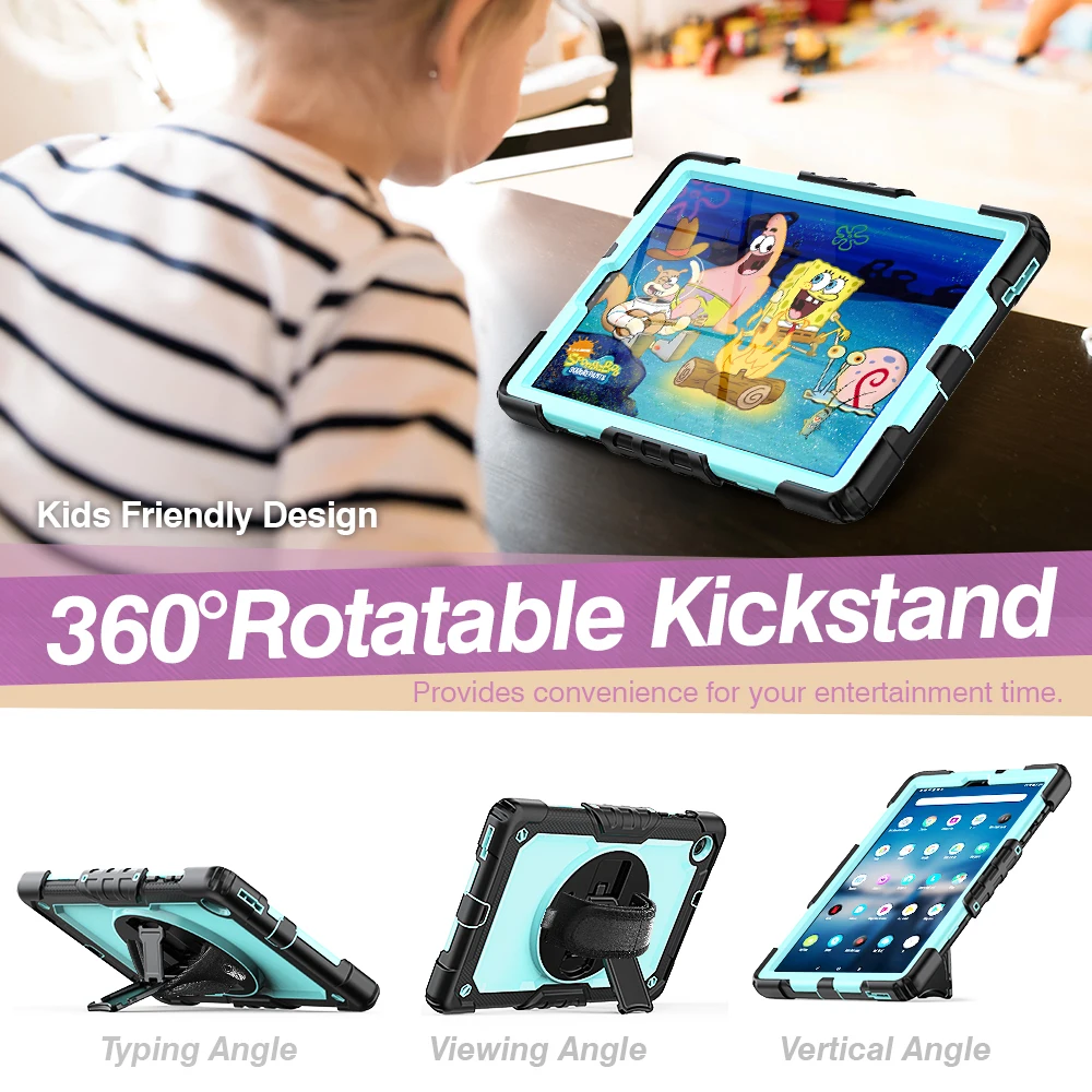 Armor Case For Lenovo Tab M11 M10 HD Plus 10.3 TB-X606F TB-X306F X306X K10 M10 3rd Gen TB328FU M9 M8 Wrist Strap Kickstand Cover tablet case