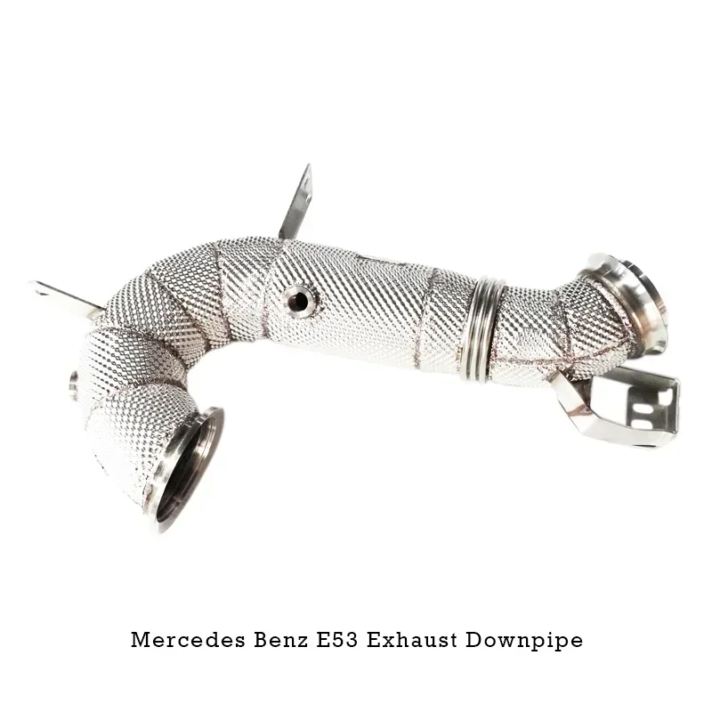 Section High flow Pipes branch downpipe Exhaust Pipe with catalystfor E53 -