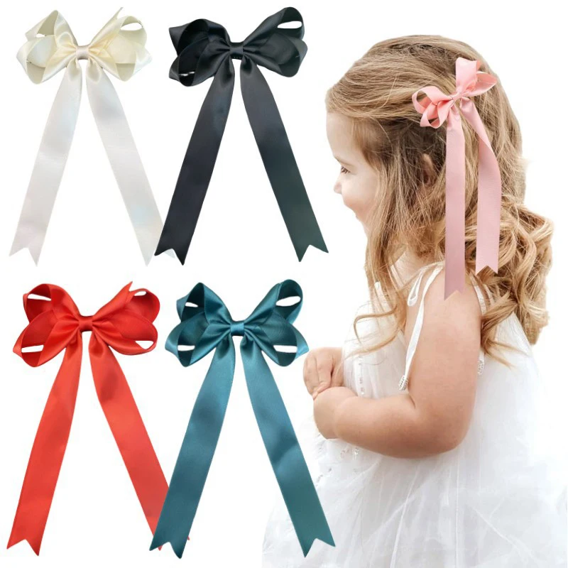 

Fashion Ballet Style Cloth Ribbon Bow Hair Clip Sweet Bow Barrettes For Women Girls Princess Hair Accessories Headdress Gift