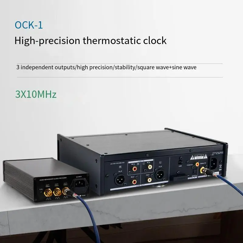 LHY AUDIO OCK-2-Oscilador de reloj de temperatura constante, cut OCXO SC 10Mhz, alta precisión, fase ultrabaja, ruido, (opción de 115V/230V)