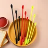 Cosmetic Bottle Silicone Mini Scraper Three Piece Set Baking Double End Two In One Spatula Jam Bottle Scraper Spoon Set 3