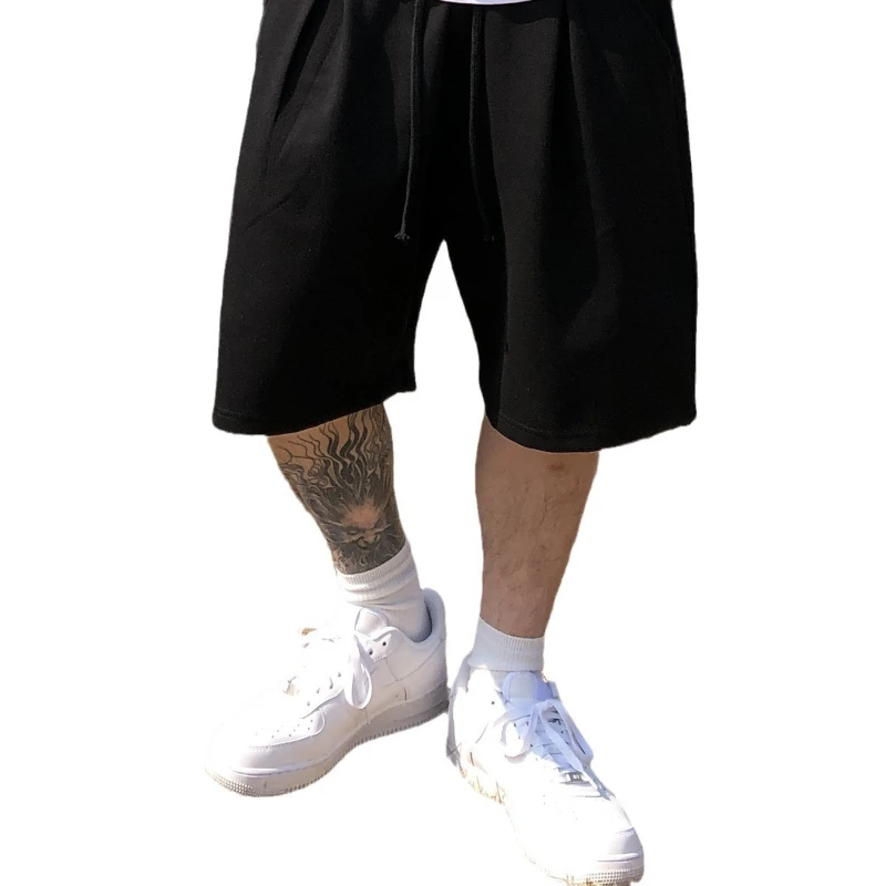 Men's summer Gym Fitness Loose Shorts Casual Street Hip Hop Workout Bodybuilding Breathable Short Pants Boardshorts Sweatpants 5
