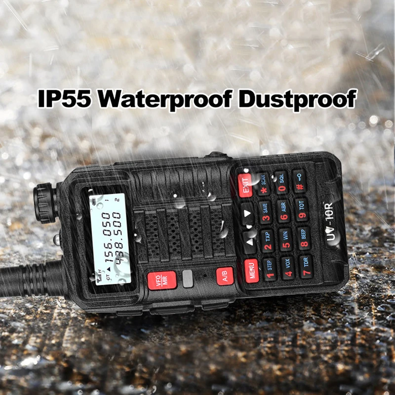 BAOFENG UV-10R Walkie Talkie 10W Tri-Mode High Power Dual Band Two Way Radios 50KM Long Range Communication Transceiver BF-UV10R 2