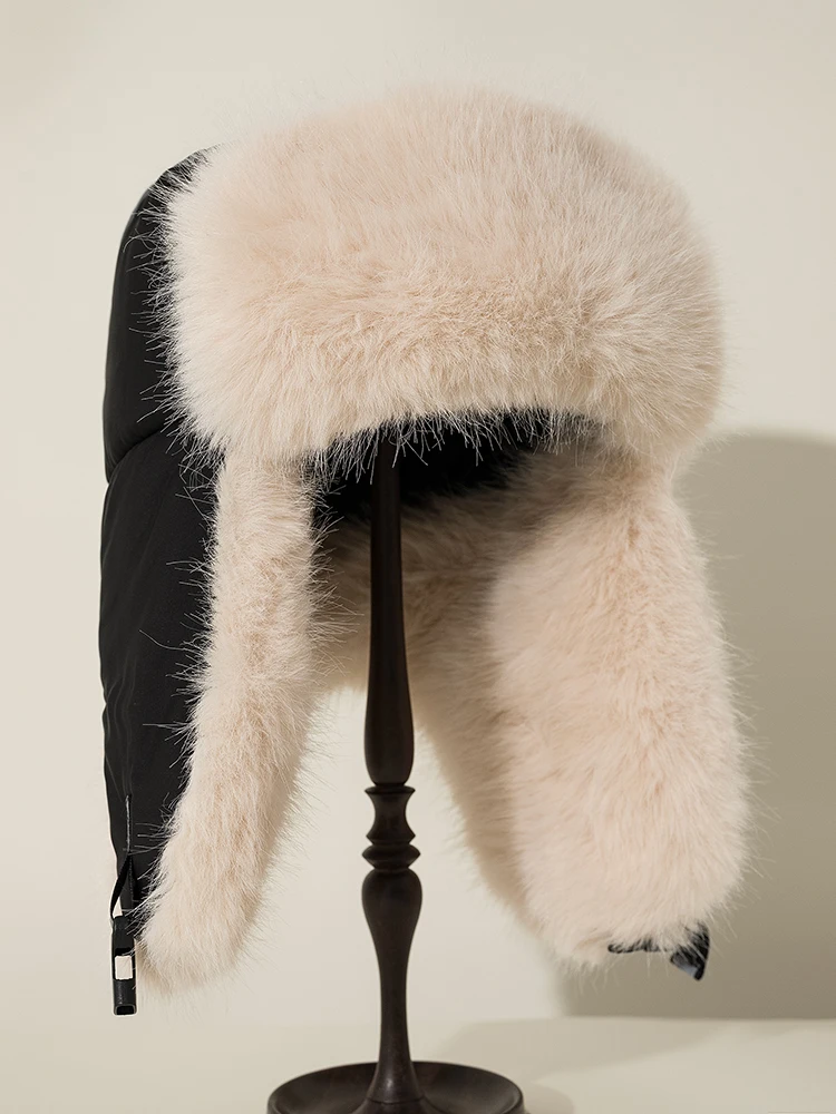 Winter Hats Women Men Earflap Russian Hat Cold-proof Keep Warm Winter Cap Faux Fur Hat Windproof Ski Cycling Thickened Beanie winter hat,fur hat,knitted earflap hat,knit beanie hat