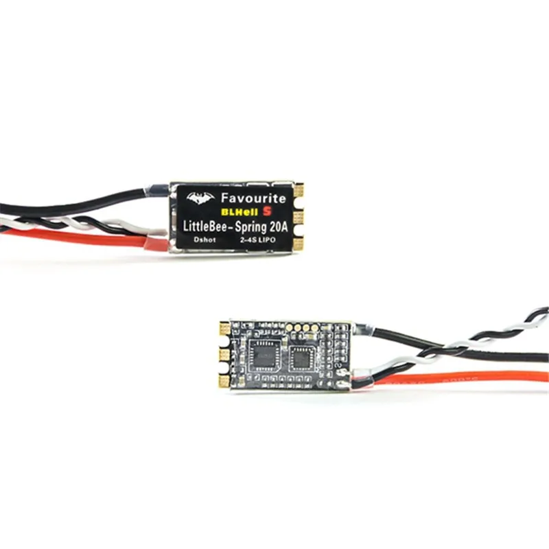 Lot de 4 ESC Micro Moteur 35A-45A LITTLEBEE et Lanrc empilés pour comparaison.
