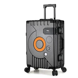 GraspDream Trolley suitcase men and women 20-inch ultra-quiet luggage net red 24/26 password travel boarding travel suitcase