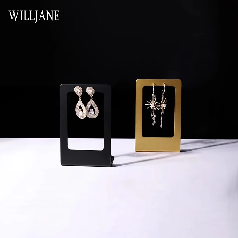 Metal Earring T Bar Stand Titular de exibição de anel de jóias Cone Eardrop Hanging Storage Decoração Durável Organizador de Orelha Durável