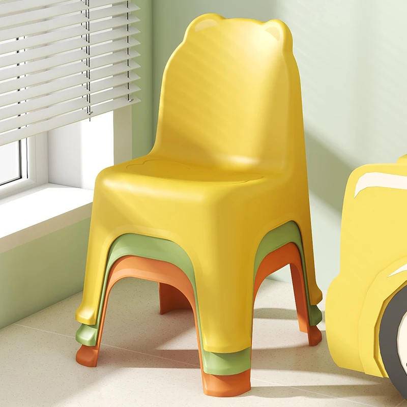 Stepladder Plastic chair for kids Anti slip desk chair for girls Children Home Portable kids chairs Space saving furniture