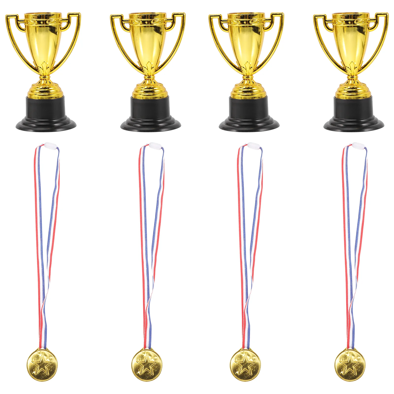 

8 Pcs Plastic Trophy Model Models Medal Small Decoration Trophies Child