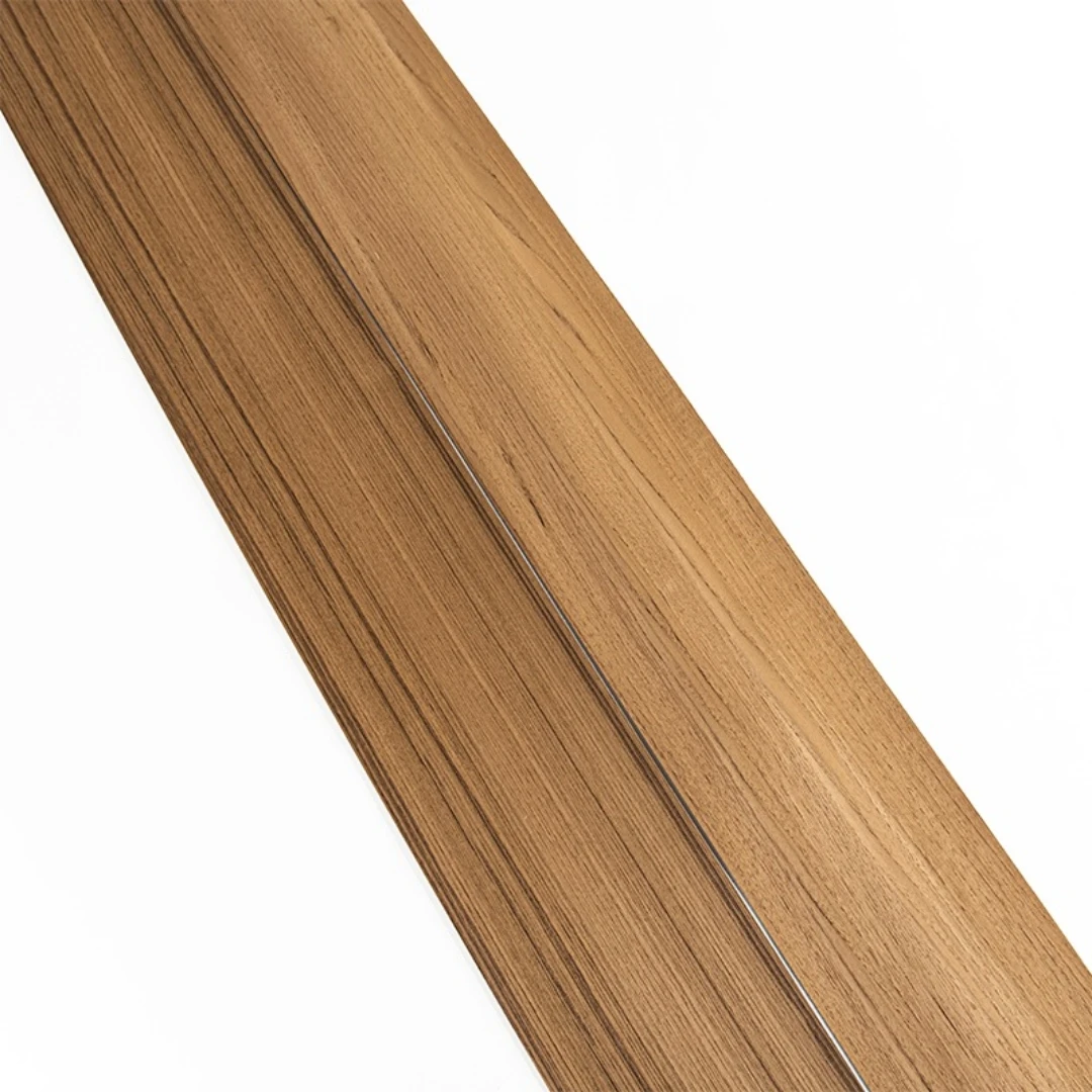 0.5mm Thick Natural Teak Straight Grain Wood Veneer for Furniture