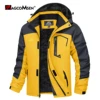 MAGCOMSEN Men's Hooded Fleece Ski Jacket Waterproof Thermal Thick Warm Parka Coats Winter Snow Jacket 1
