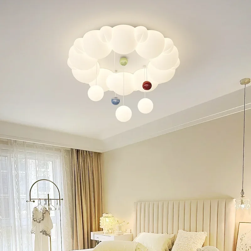 

Bedroom Light Full Spectrum Eye Protection Cream Wind Bubble Light Children's Room Light Internet Celebrity Cozy and Romantic