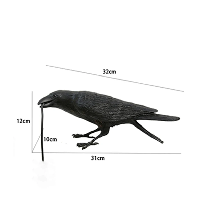 Resin Lucky Bird Crow Wall Lamp LED Decorative Wall Light for Bedroom Living Room Home Decoration with Free Bulb