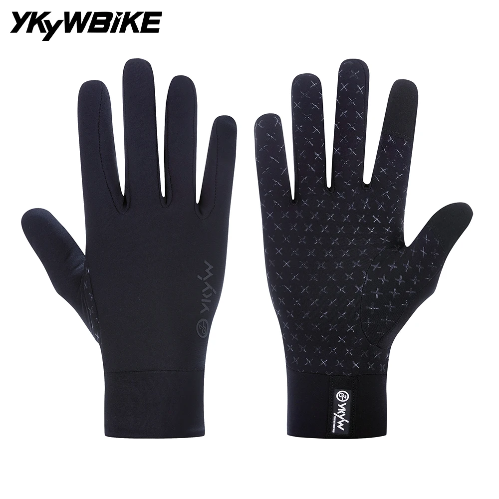 YKYWBIKE Cycling Gloves Full Finger Waterproof Autumn Winter Warm Touchscreen AntiSlip Skiing Army Cycling Snowboard Gloves 2