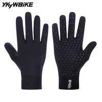 YKYWBIKE Cycling Gloves Full Finger Waterproof Autumn Winter Warm Touchscreen AntiSlip Skiing Army Cycling Snowboard Gloves 2