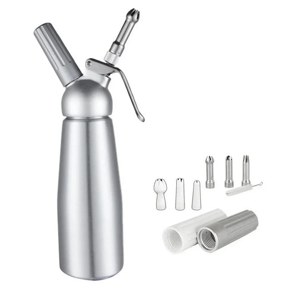 

Tools Gun Foaming Aluminum Dispenser Kitchen +nozzle Siphon Pure Cream 500/1000ml Accessories Chantilly Whipped