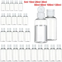 3/5/10Pcs Travel Bottle 5ml/10ml/30ml/50ml/60ml/100ml/120ml Makeup Empty Plastic Bottles Flip Cap For Liquid Lotion Cream 1