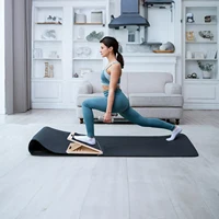 Professional Wooden Stretching Board Slant Board Adjustable Portable Non-slip Calf Stretch Wedge Exercise Equipment Squat Board 2