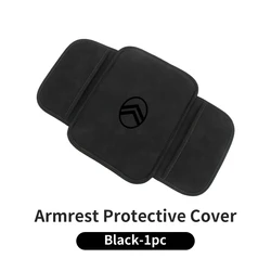 Premium Car Center Console Protector & Armrest Cushion Mat (Black - 1pc)