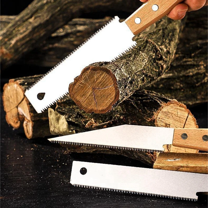 6-inch Double-sided Hand Saw Flexible Blade for Flush Cutting Household Woodworking Tools Fine Tooth Precision Flat Saws hand saw multi purpose saw handheld saw