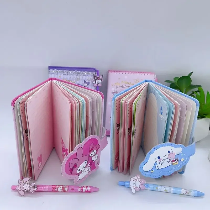

Sanrio блокнот гелевая ручка Kuromi Hello Kitty Cinnamoroll блокнот портативный Блокнот Канцелярский набор офисные и школьные принадлежности подарки