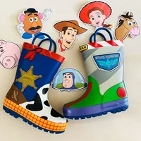 Disney cartoon kids Toy Story Rain Boots Student Rain Boots Children's Fashion Shoes Non-Slip Short shoes 1