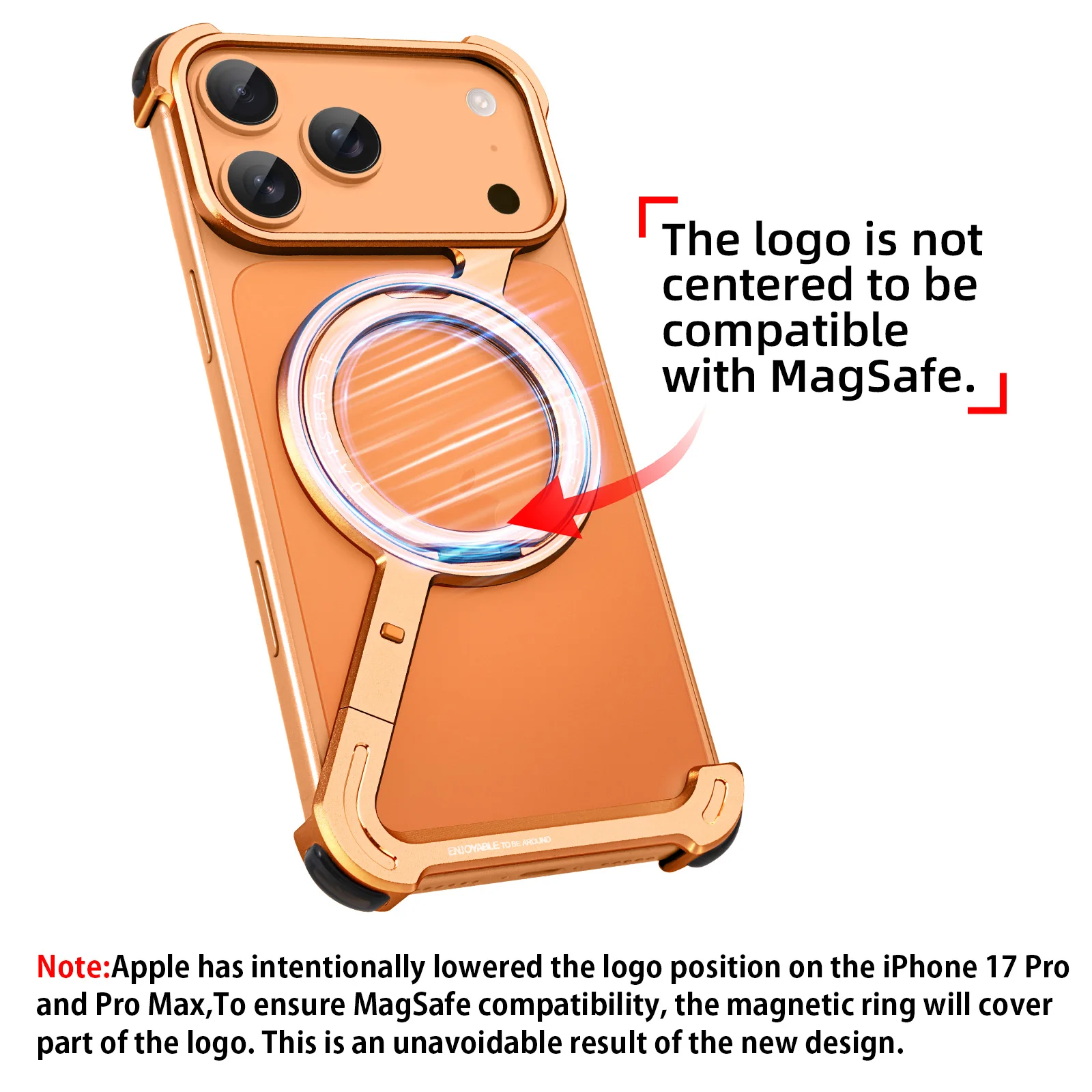 Eary for iPhone 17 Pro Max 17 Air Phone Case With 360°Rotating Ring Stand Holder Slim Shockproof Thin Bumper Anti-Drop Protector