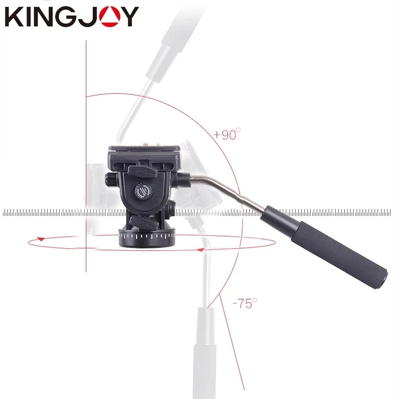 KINGJOY 비디오 카메라 스탠드용 VT-1500 삼각대, 모든 모델 전문 디지털 SLR DSLR 거치대 Stativ 모바일 유연한