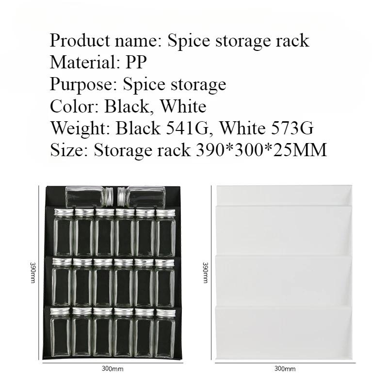 Spice Rack Ladder Spice Rack Kitchen Bottle Seasoning Jar Drawer Storage Kitchen Storage