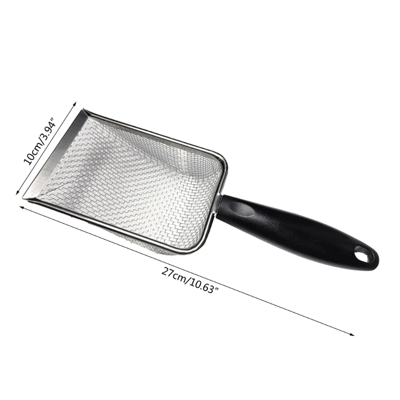 Sand Substrate Metal Sand Shovel Stainless Steel Fine Mesh Terrarium Substrate G2AB