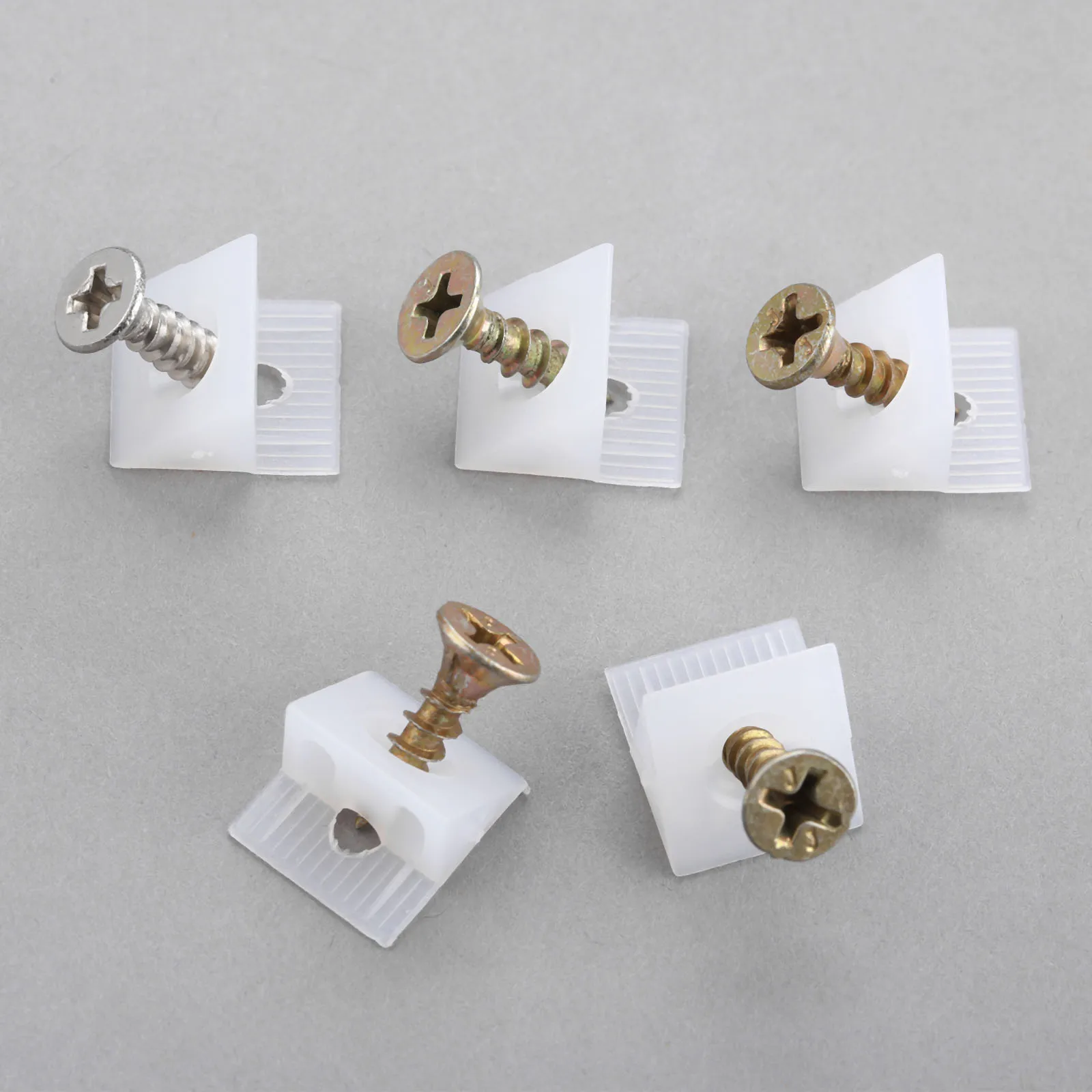 Stainless Steel Angle Bracket Furniture Hardware Angle Bracket Angled Furniture Hardware Angle Connector 50Pieces/set 45 Degree Angle Plastic Corner Bracket Block for Drawer Bottom Sagging Repair Fixing Wedges Furniture Back Panel