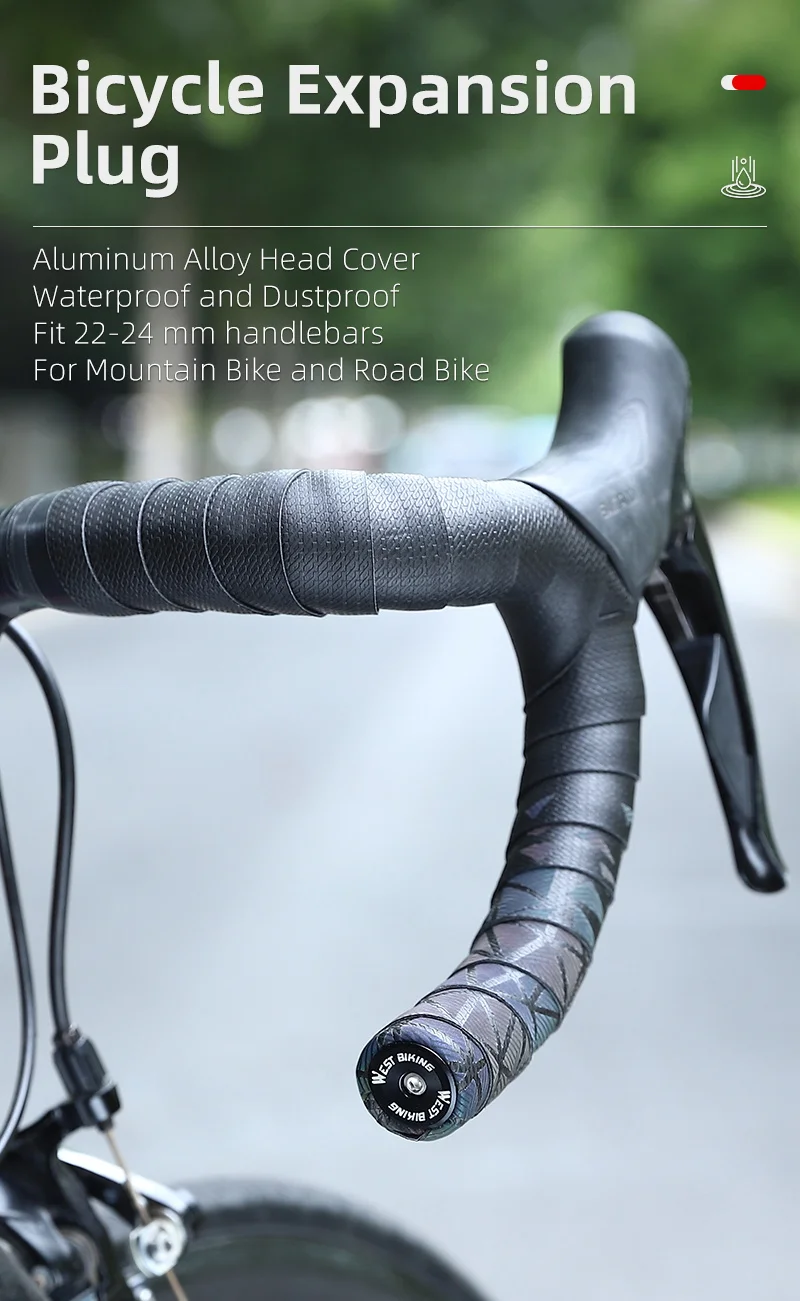 WEST RADFAHREN MTB Rennrad Lenker Endstopfen Aluminiumlegierung Griff Bar Endkappe BMX Bike Grip Mehrfarbige Abdeckung Fahrradzugang – Detail 16