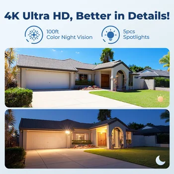 Reolink 4K IP Security Camera 5X Optical Zoom Outdoor Video Surveillance Home Security Protection 8MP PoE CCTV Camera RLC-811A 2