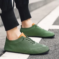 MAEDEF Men Shoes Mesh Breathable House Bedroom Slippers Thin Bottom Light Comfortable Solid Color Flat Shoes Casual Walking Shoe - Image 2