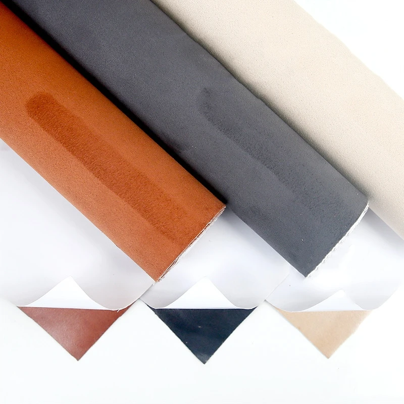 Self Adhesive Leather Sticker Self Adhesive Suede Fabric Faux Suede PU Leather for Jewelry Box Craft Decor Car Interior Styling Decal
