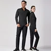 Men Slim Fit Track Top Men's Half Zipper Stand Collar Sports T-shirt with Long Sleeves for Running Fitness Training Breathable 3