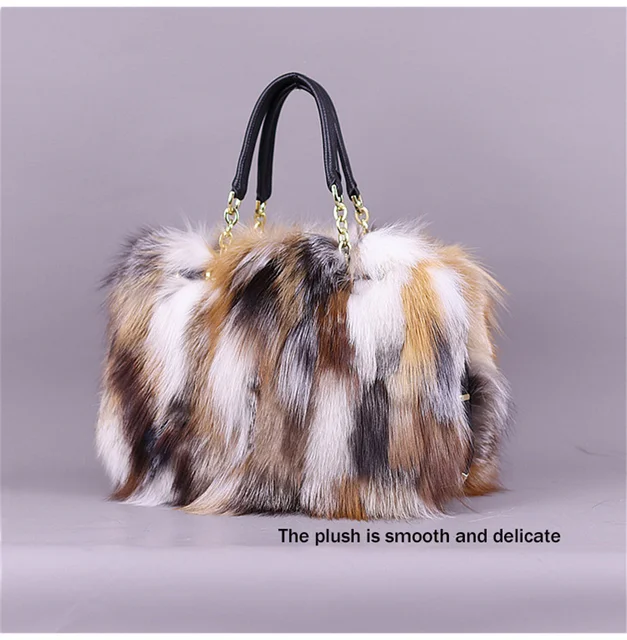 Pelliccia Vera Borse O Bag Con Pelliccia Borsa A Tracolla Da Donna
