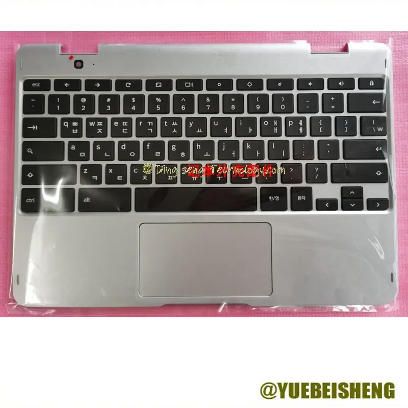 Yuebeisheng Nuovo/Org Per Samsung Chromebook Plus Xe520Qab 521 Xe525Qbb Palmrest Tastiera Coreana Copertura Superiore Touchpad
