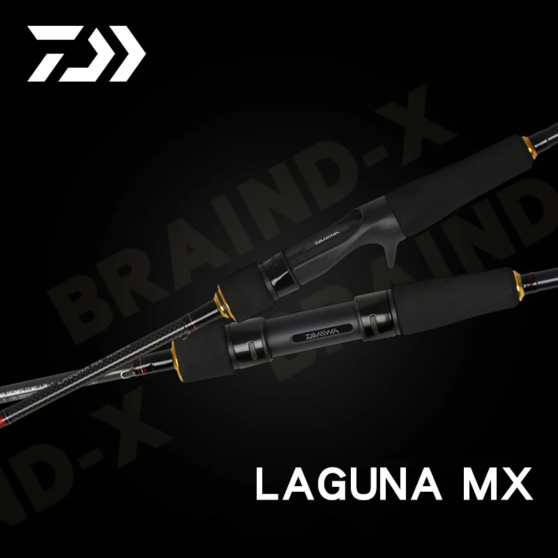 DAIWA Original LAGUNA MX spinning rod 2 section baitcasting rod Fuji Parts  Carbon Fiber ultra light fishing rod Fishing Tackle